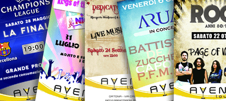 Flyer di Avenue Lounge Bar