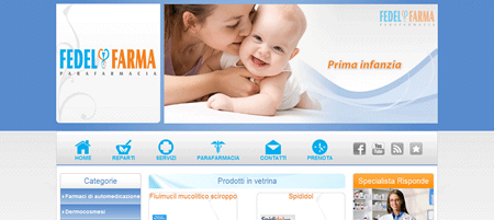 Sito web della Parafarmacia Fedel Farma