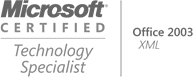 Microsoft Certified - Office 2003 XML