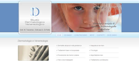 Sito web dello Studio Dermatologico Tracanna - Di Rollo